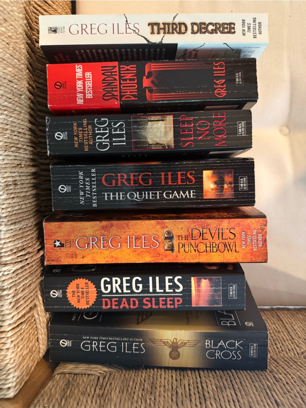 Greg Iles Paperback Books - Set of 7 Books
